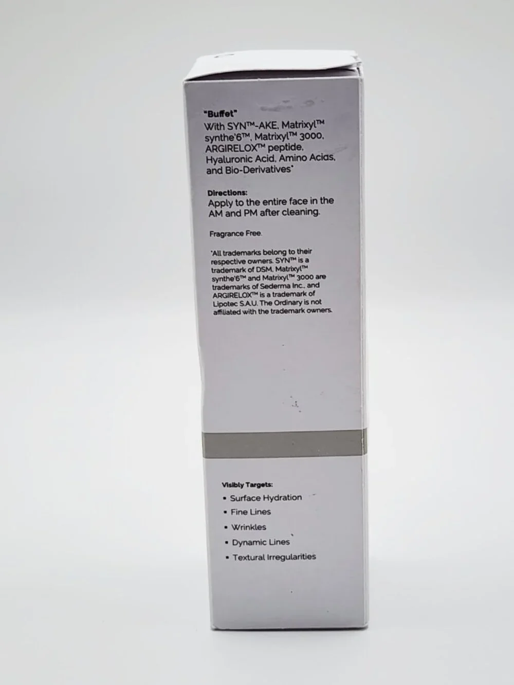 The Ordinary Buffet Peptide Serum Anti Aging Hydration Skin Care 30mL